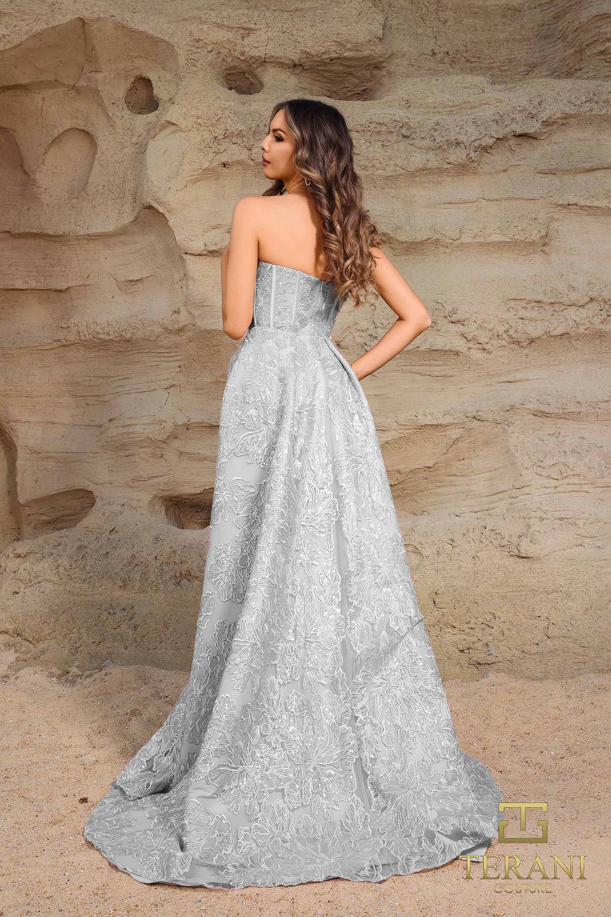 Terani Couture 252E5134 Silver
