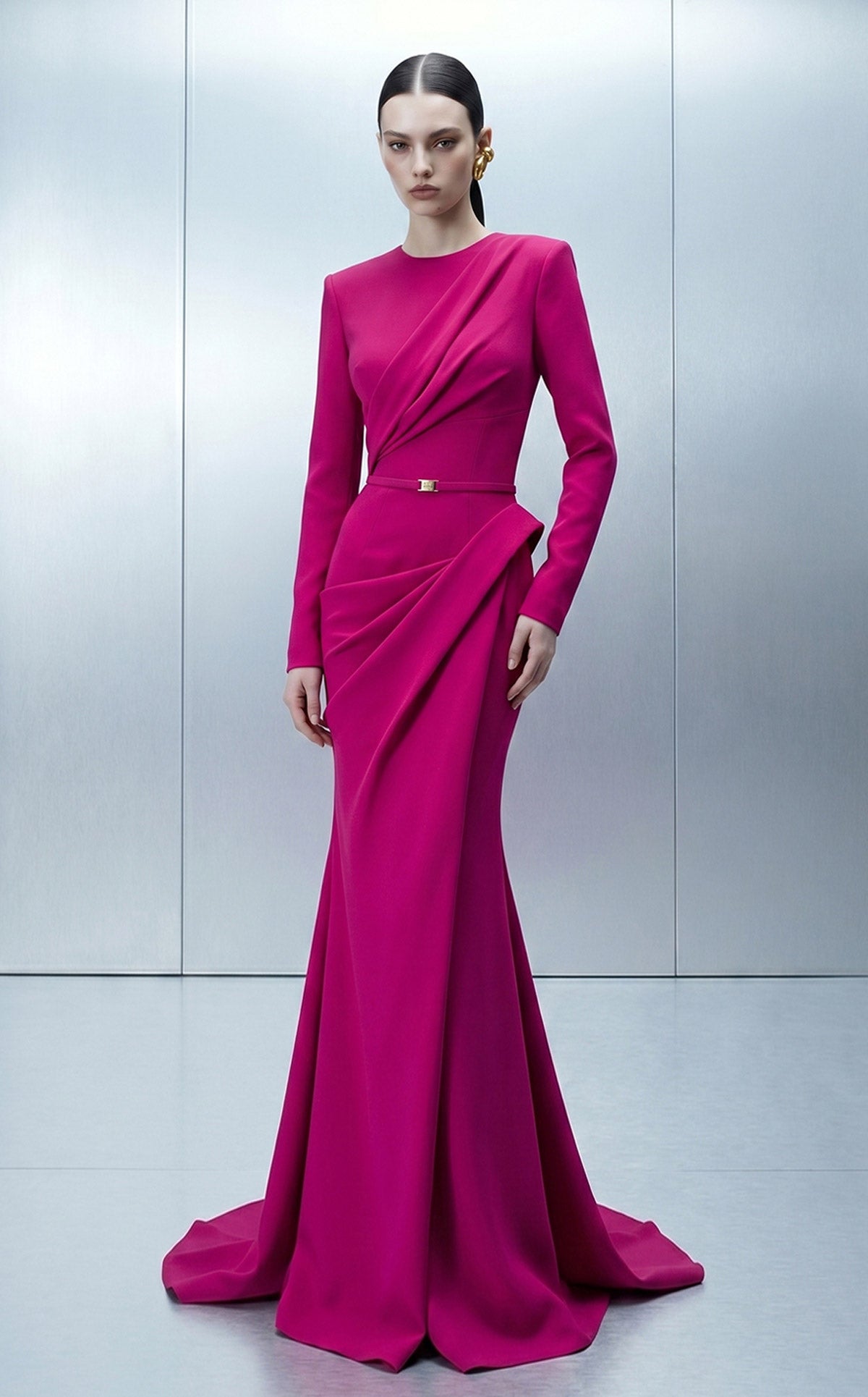 MNM Couture E0173 FUCHSIA