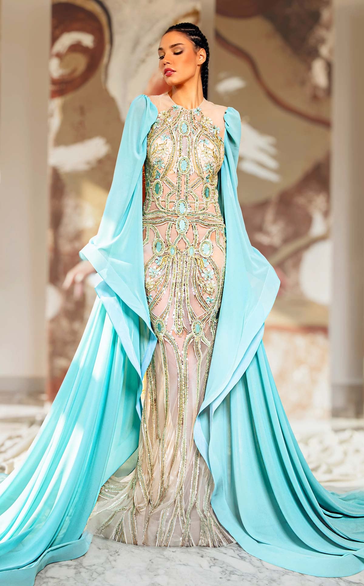 MNM Couture K4169 AQUA