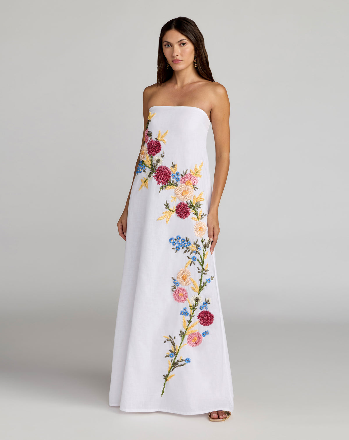 Mac Duggal 9498 White Multi