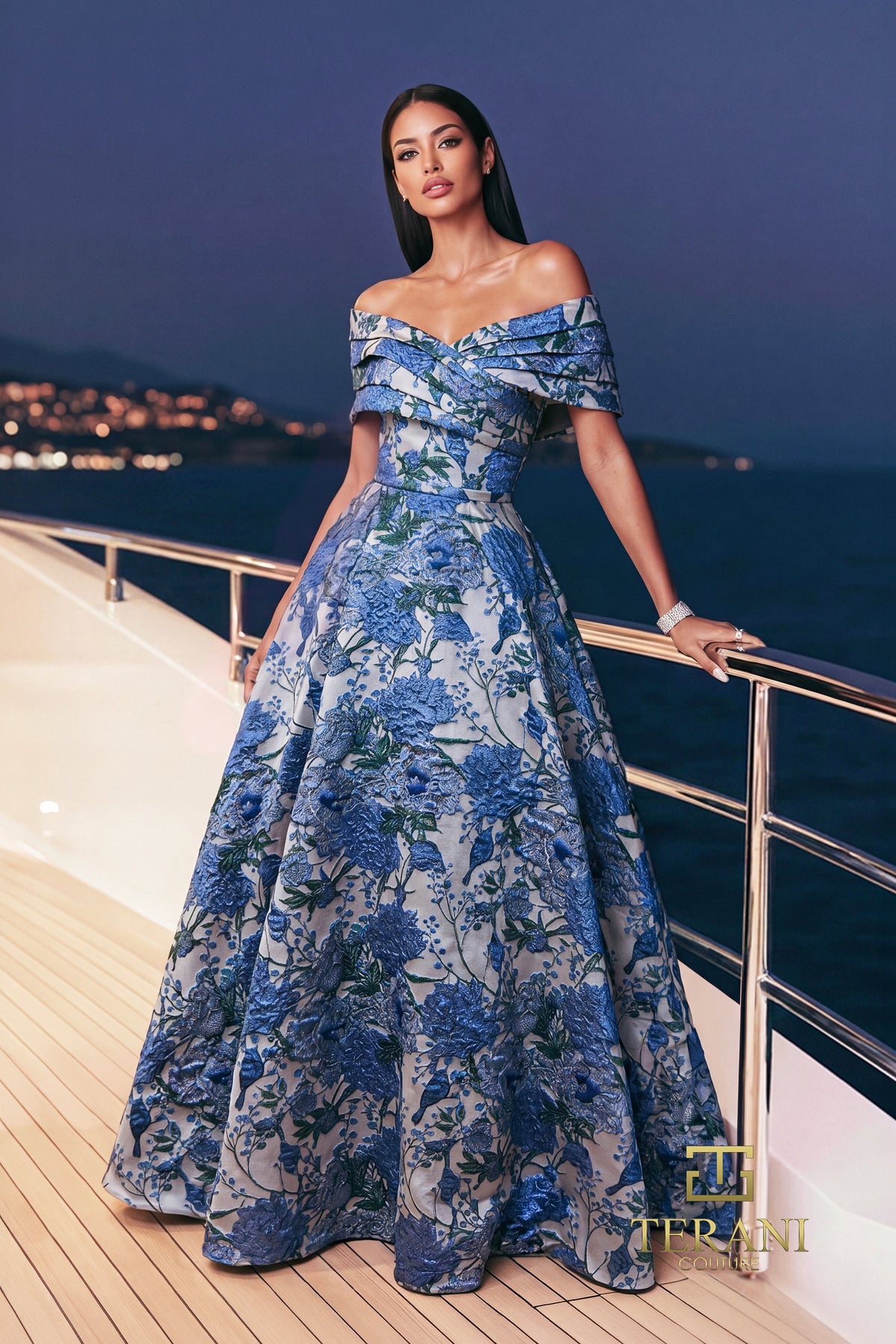 Terani Couture 271M8186 Blue