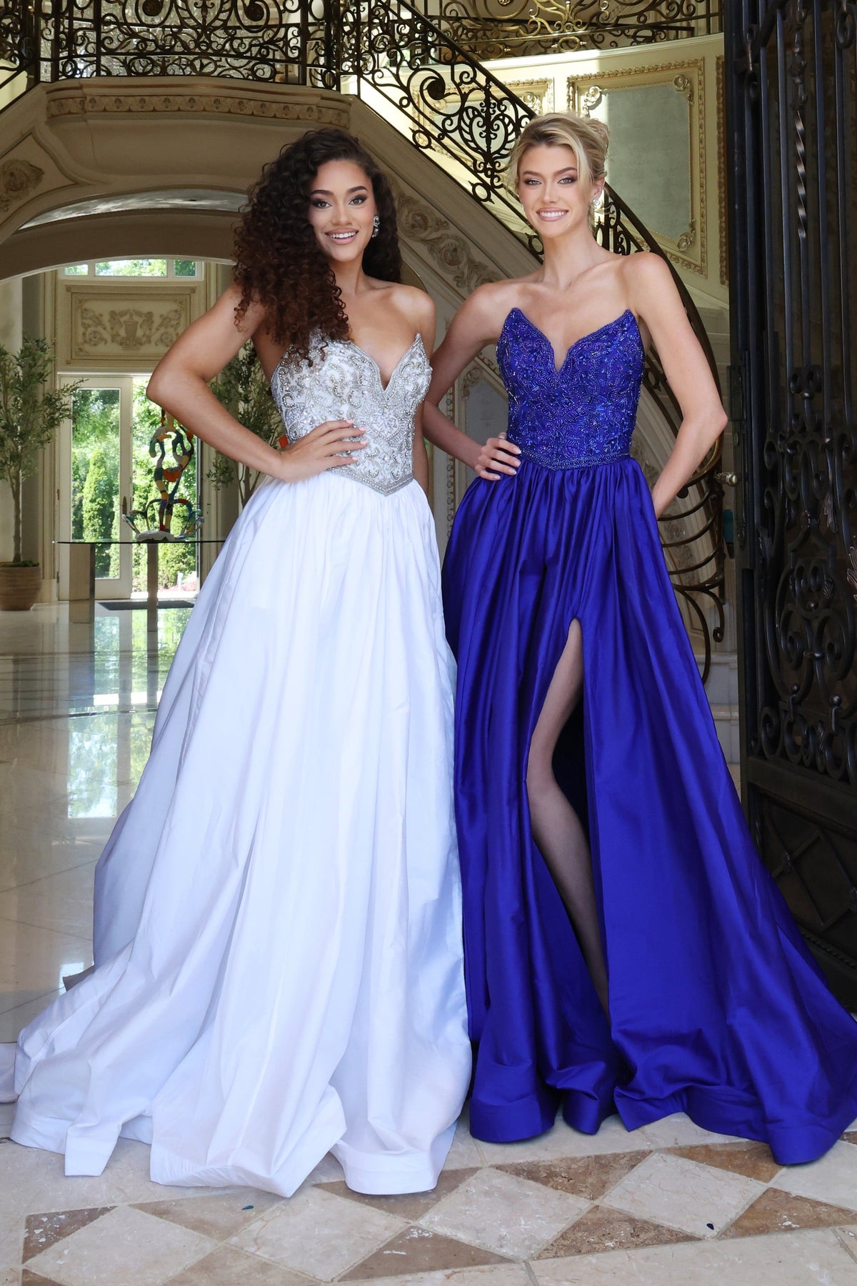 Jovani 49247 WHITE/SILVER