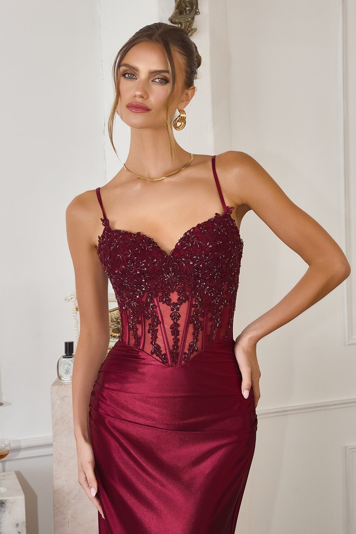 Amoris by Ladivine T819 BURGUNDY