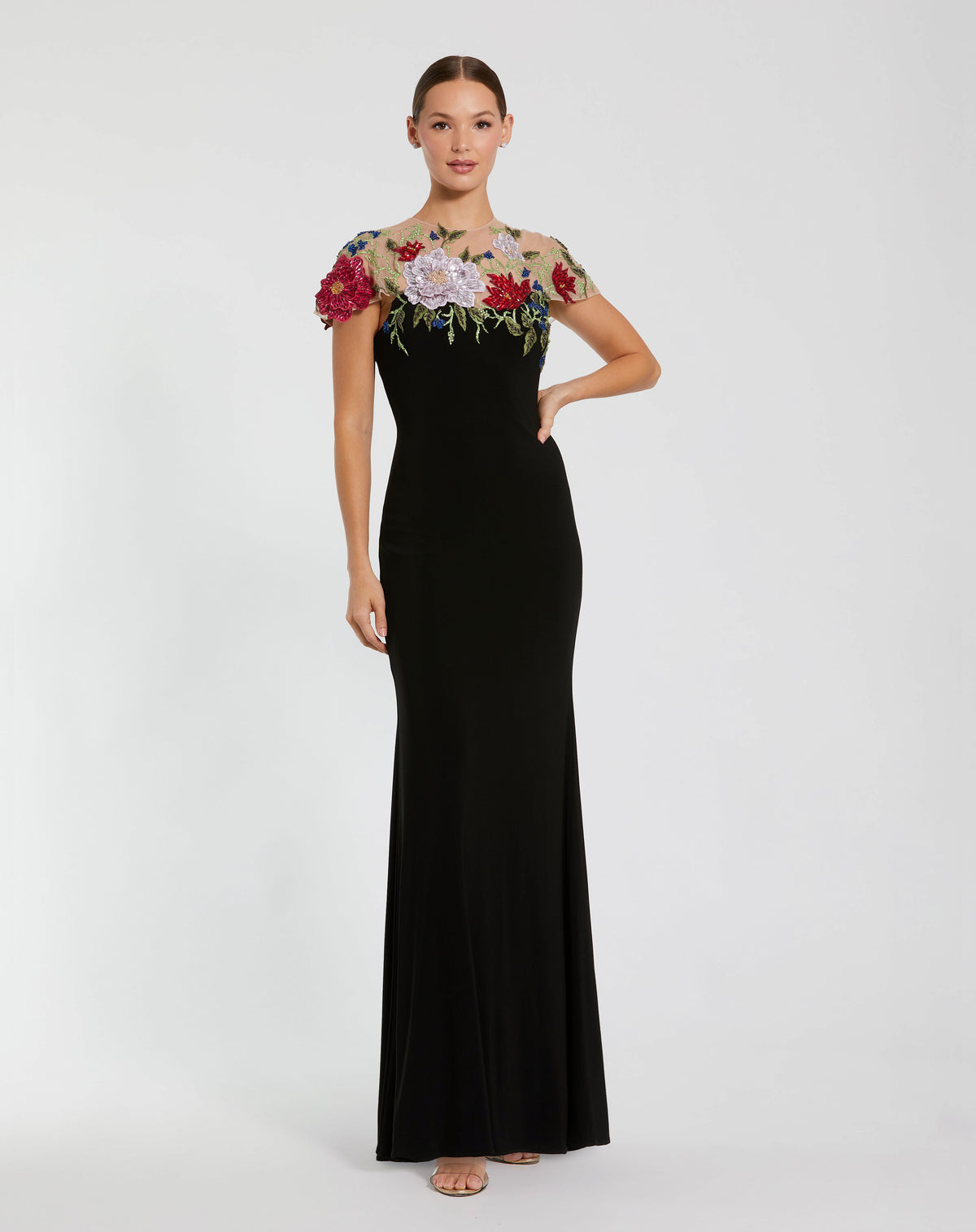 Mac Duggal 11817 Black Multi