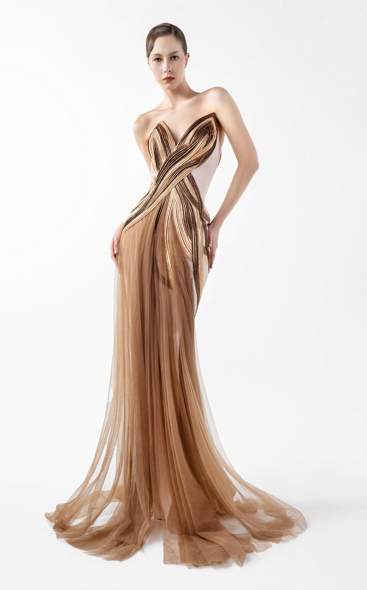 MNM Couture G2038 BRONZE