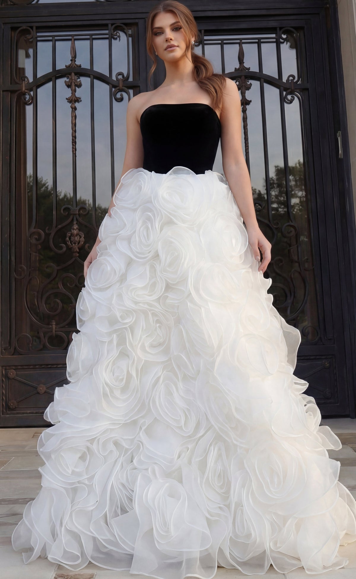 Jovani 45883 BLACK/IVORY