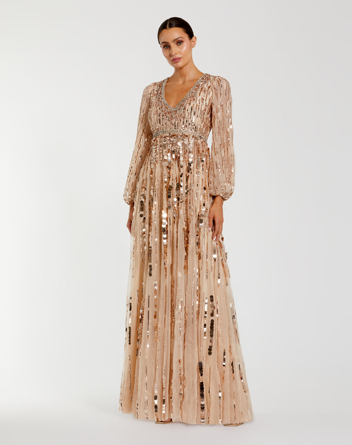 Mac Duggal 10059 Bisque