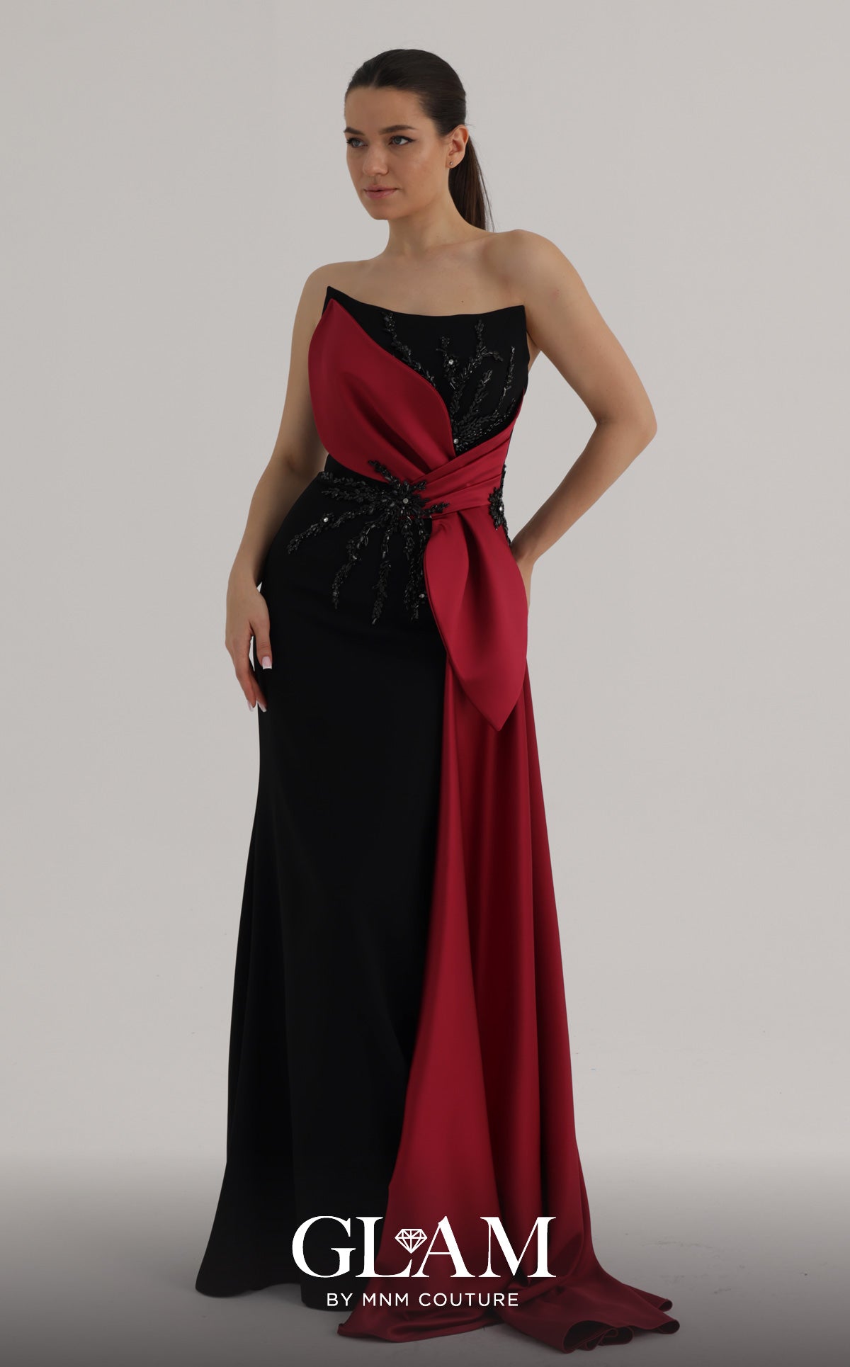 MNM Couture O07861 BLACK/RED