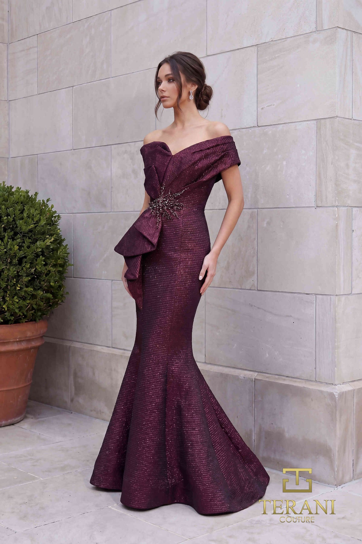 Terani Couture 251E4201 Wine