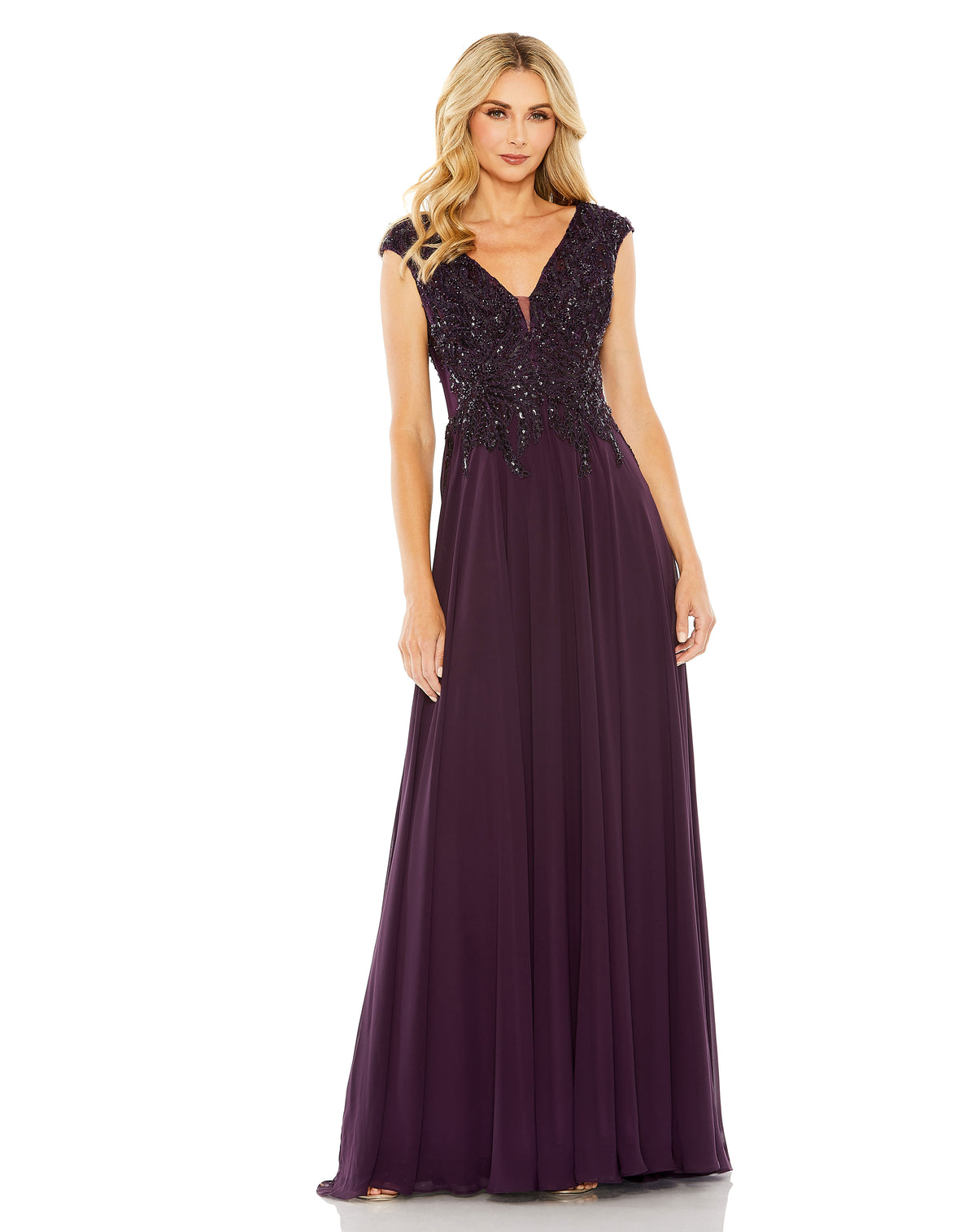 Mac Duggal 20264 Aubergine