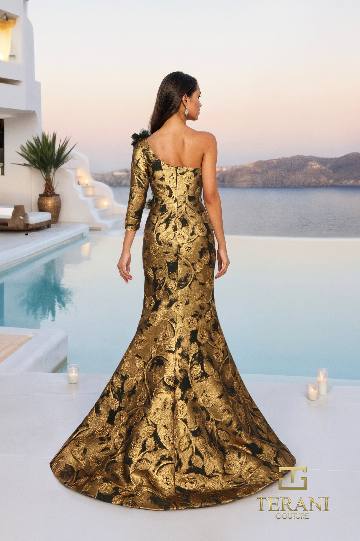 Terani Couture 261E6275 Black Gold
