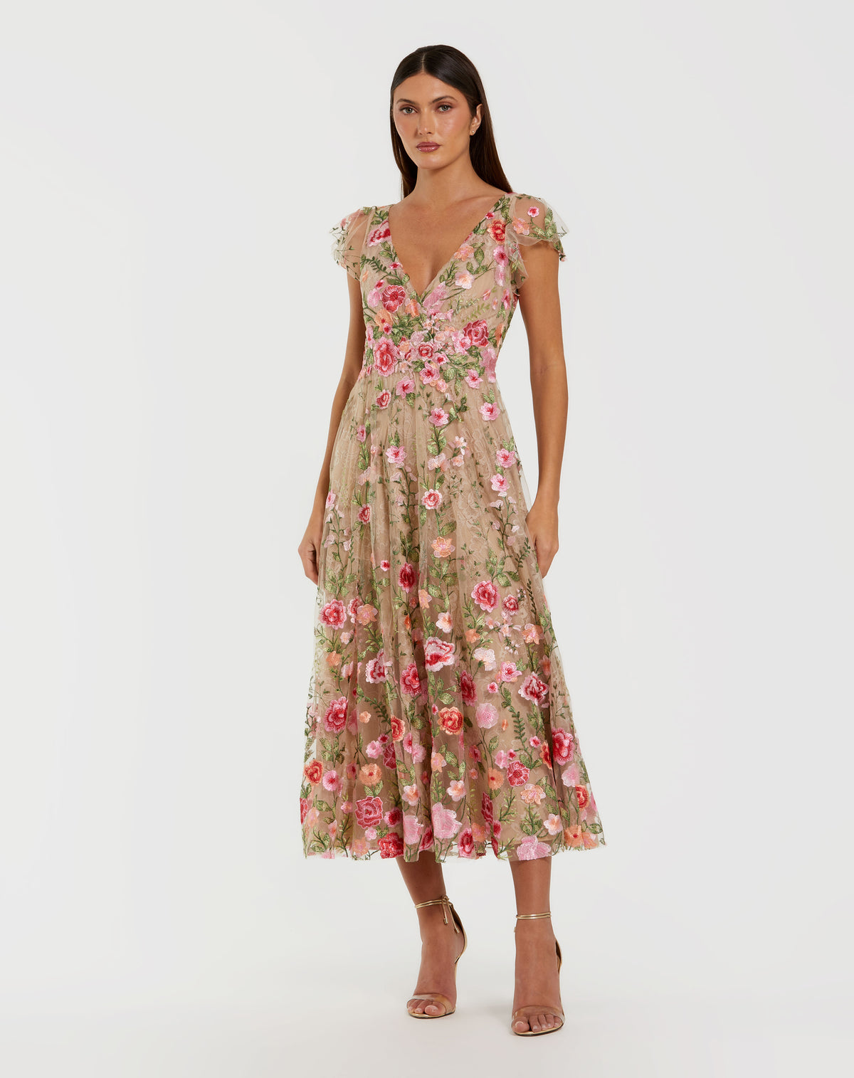 Mac Duggal 69024 Nude Multi