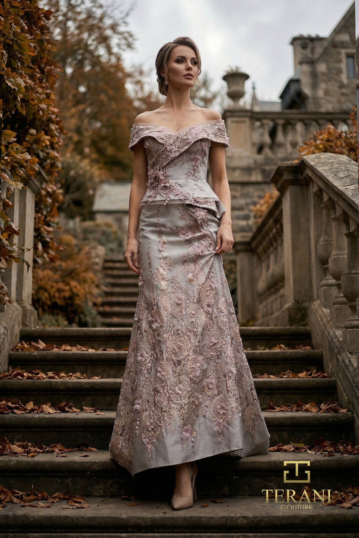 Terani Couture 262M7268 Sage