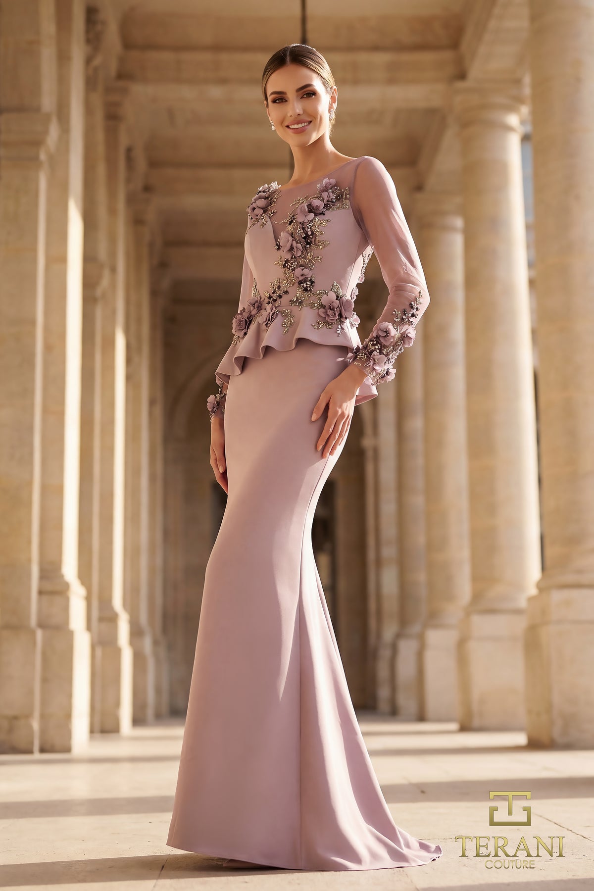 Terani Couture 262M7257 Mauve