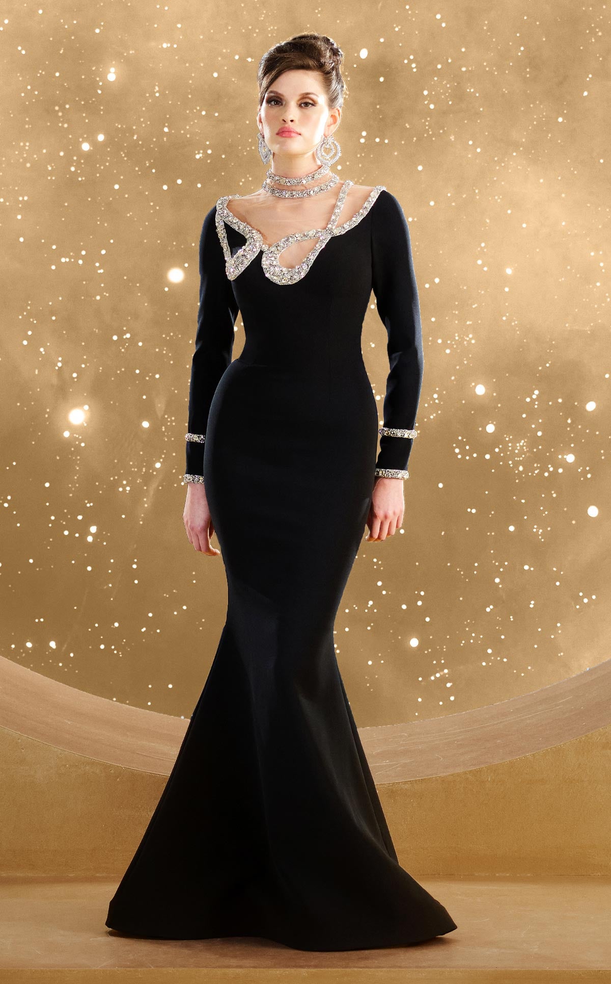 MNM Couture F02852 BLACK