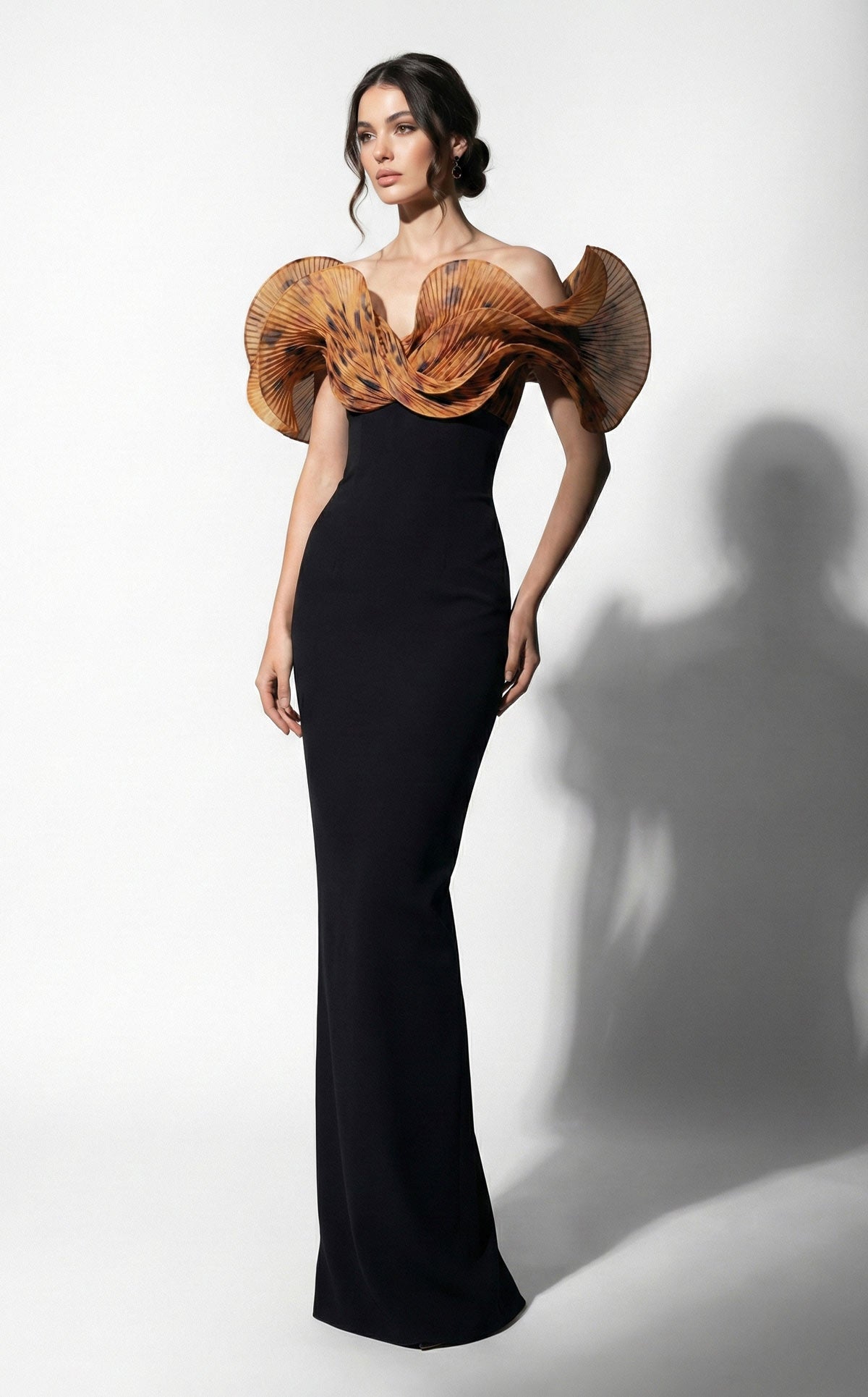 MNM Couture F03033 BLACK/LEOPARD