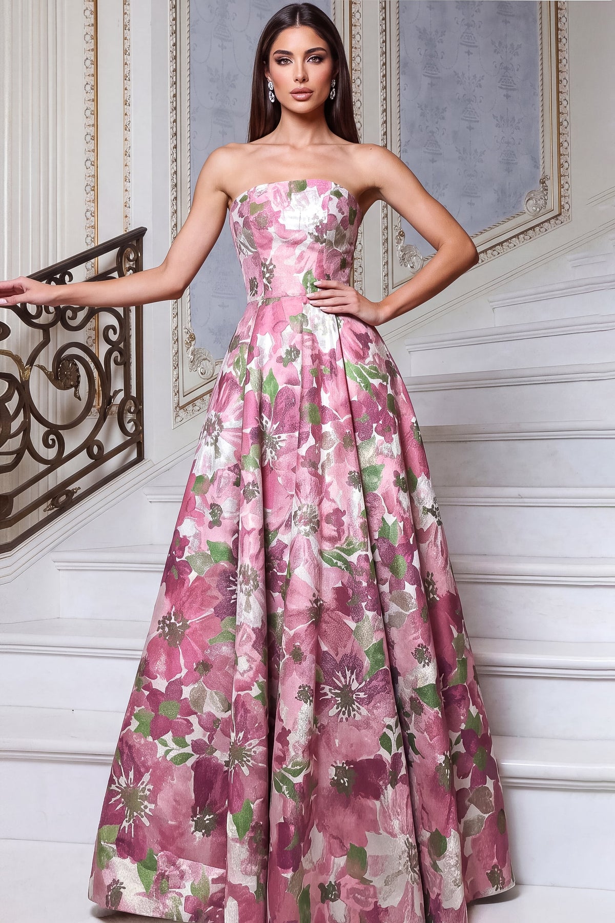 Jovani 55284 PINK/PRINT