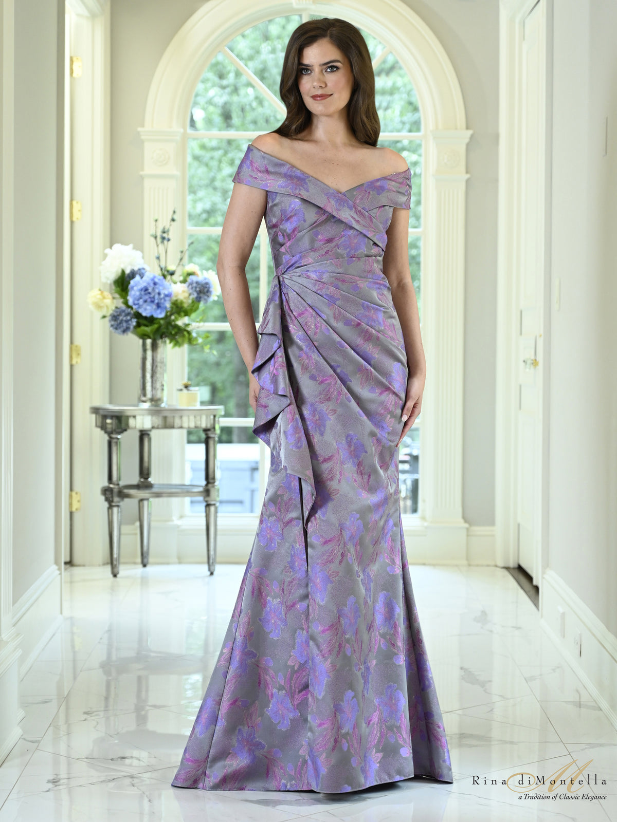 Rina Di Montella RD3617 Purple Multi