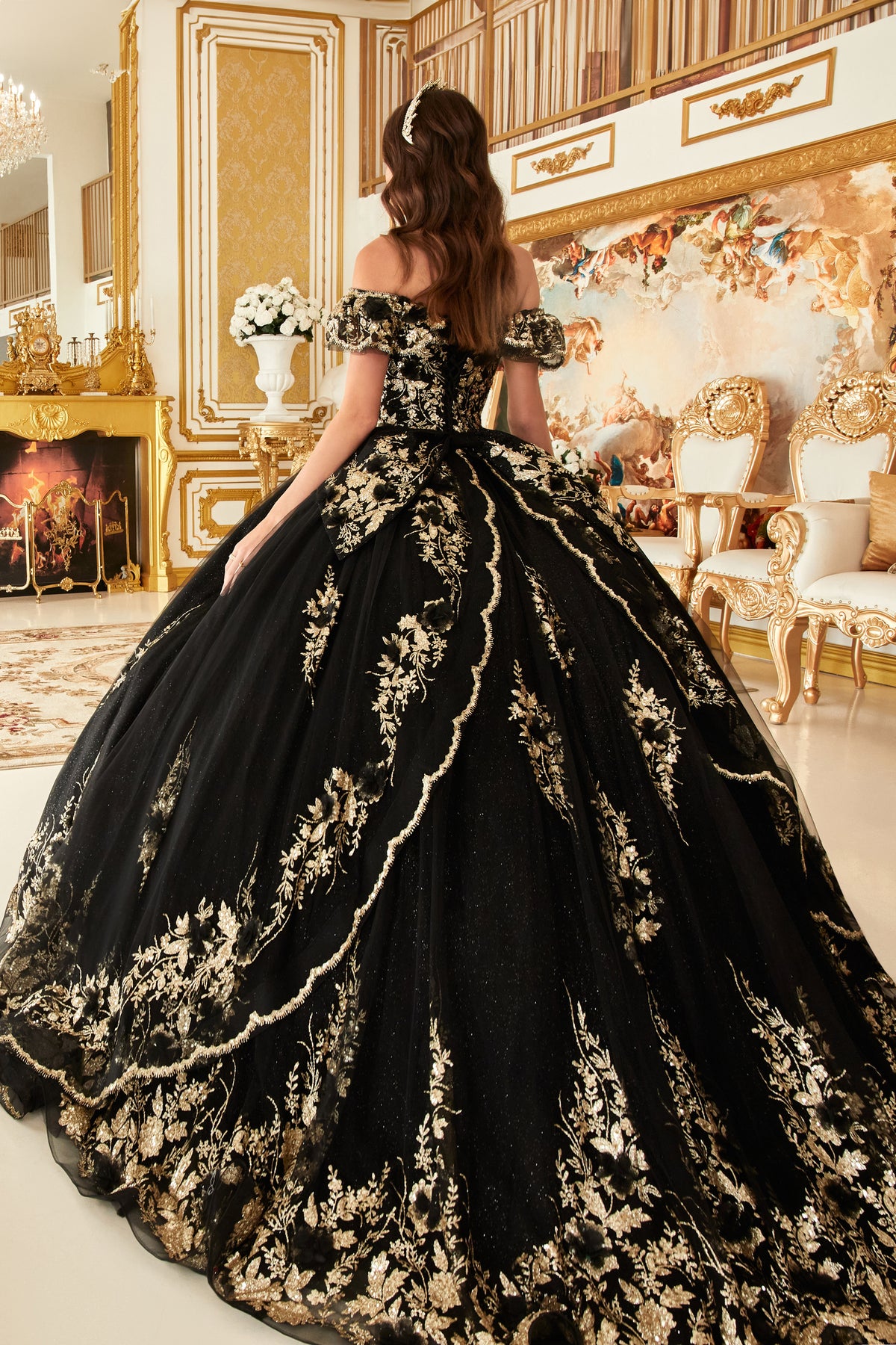 Ladivine 15701 BLACK-GOLD