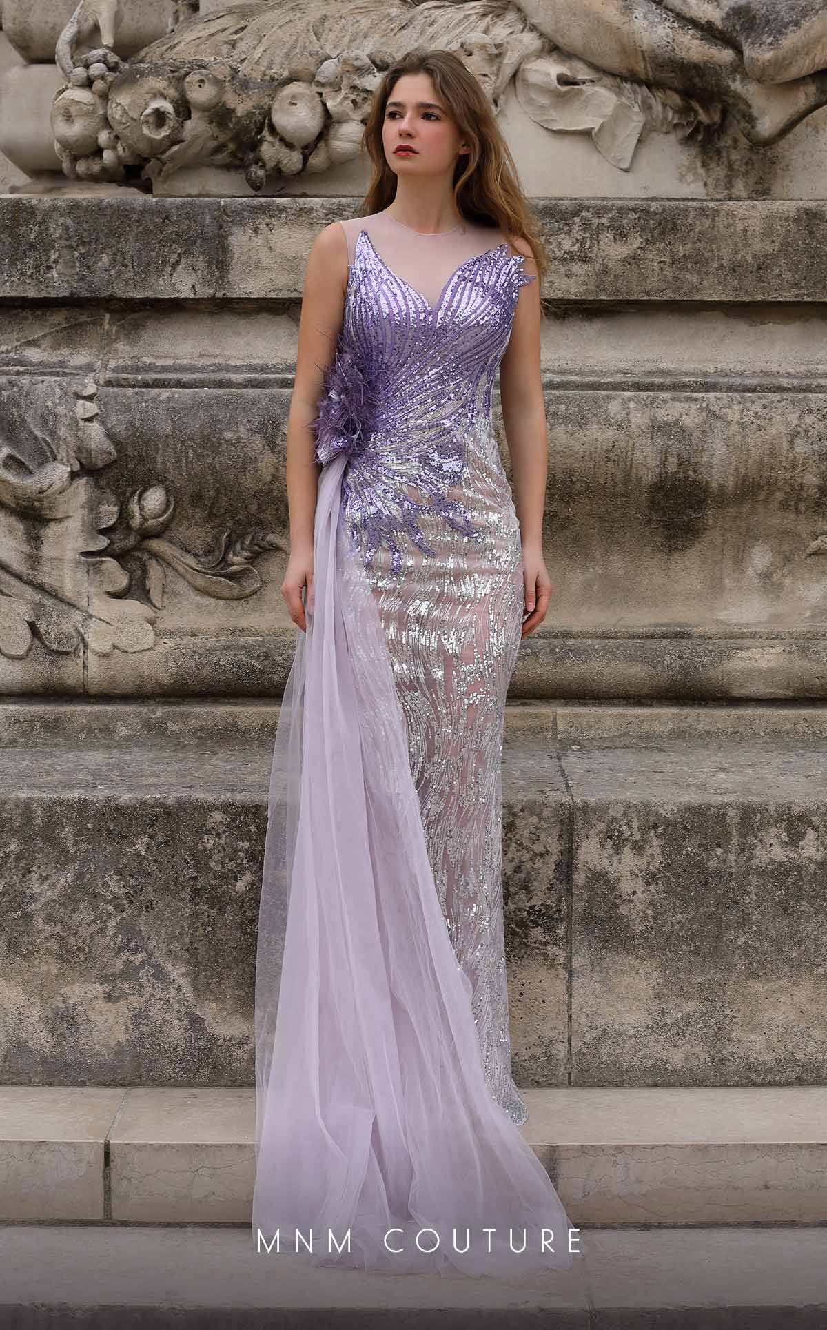 MNM Couture K4056 PURPLE