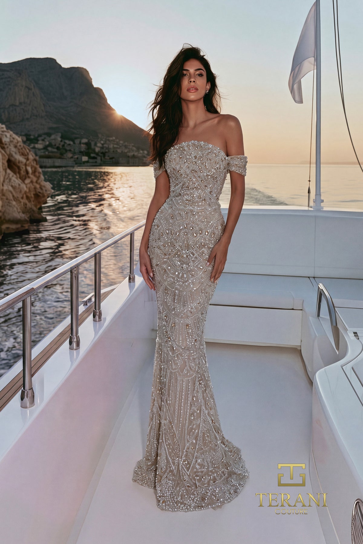 Terani Couture 271GL8356 Crystal Nude