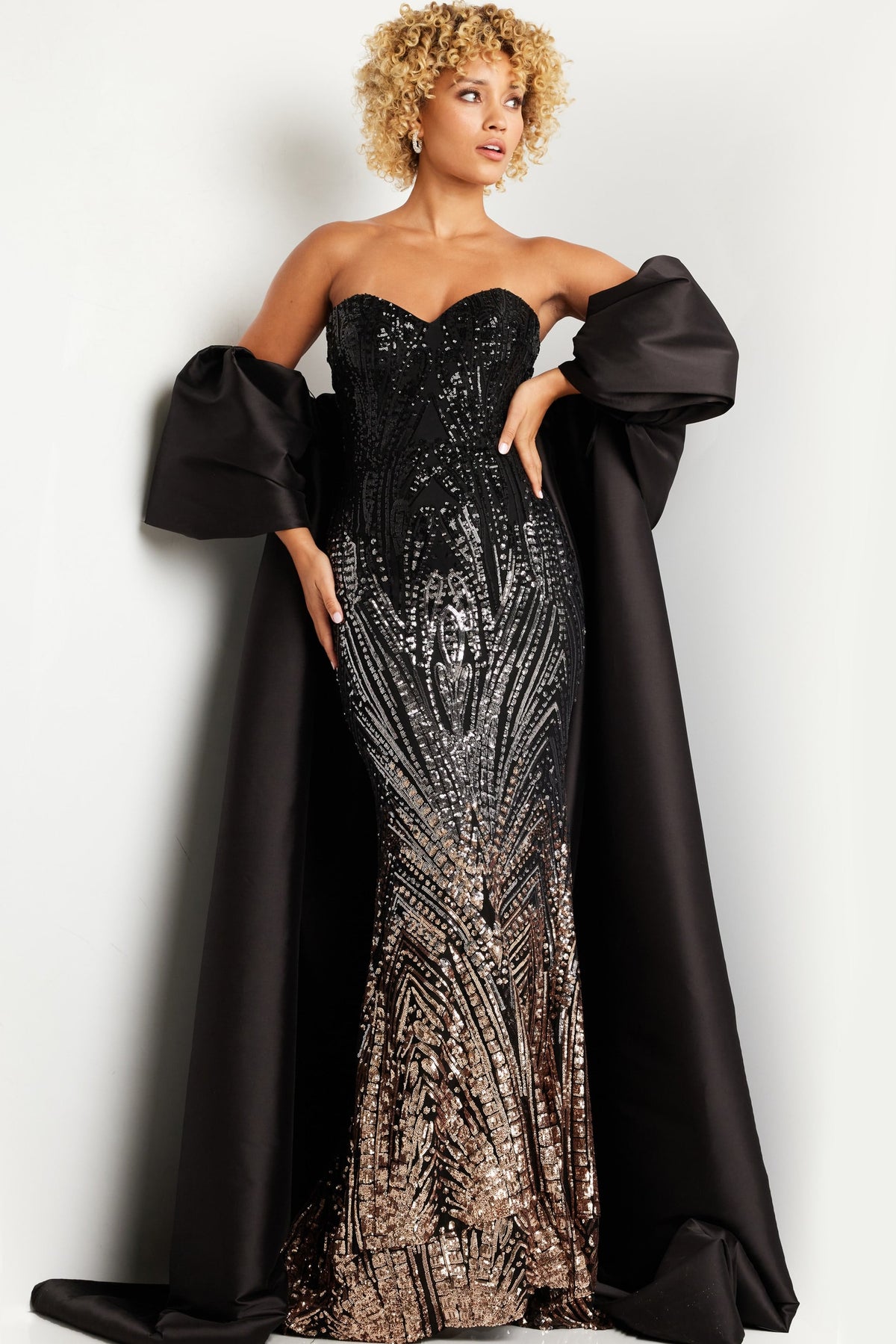 Jovani 38746 RED/DARK RED