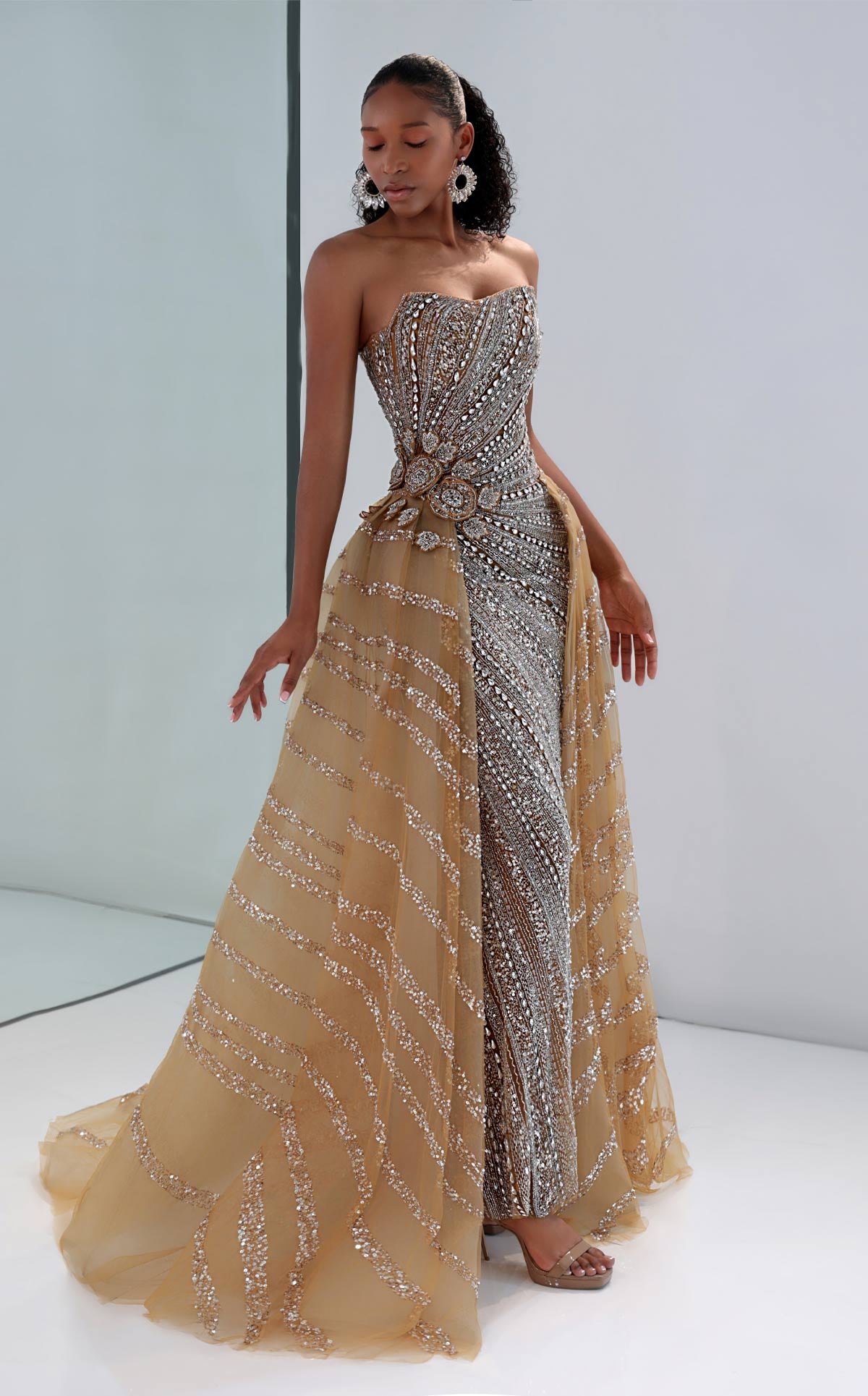 MNM Couture M1186 BEIGE