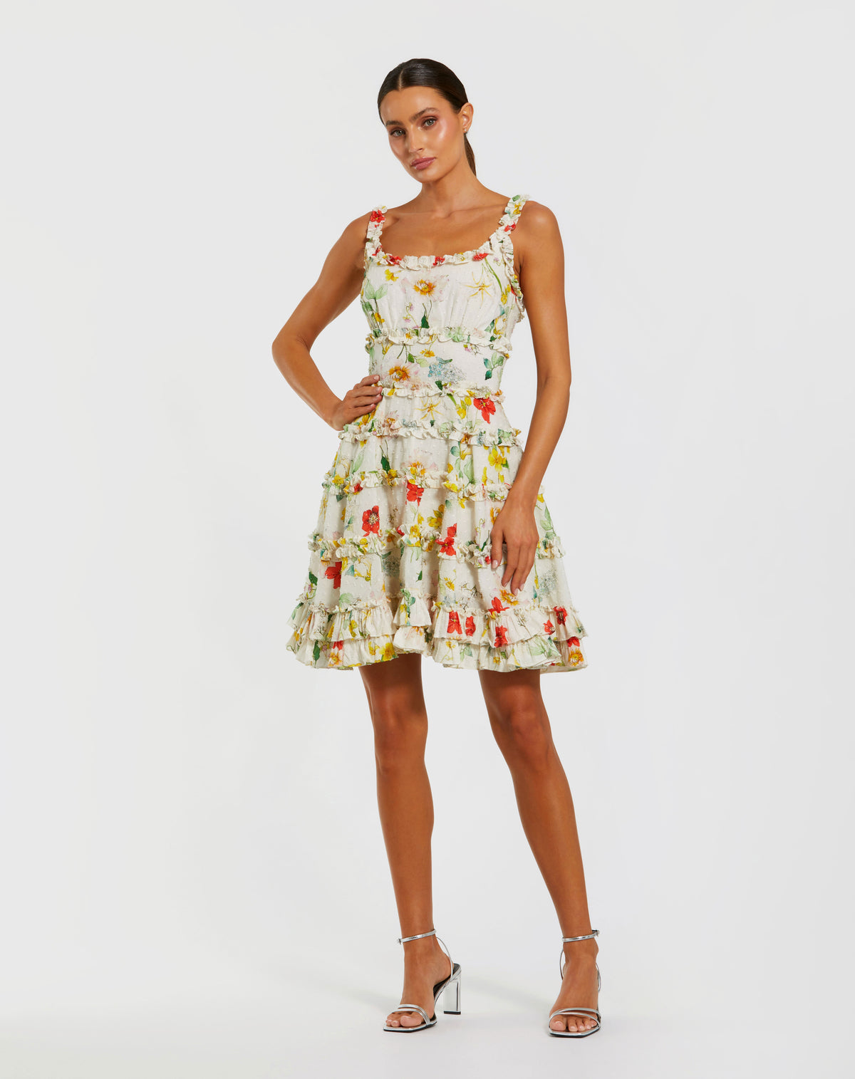 Mac Duggal 8257 Ivory Multi