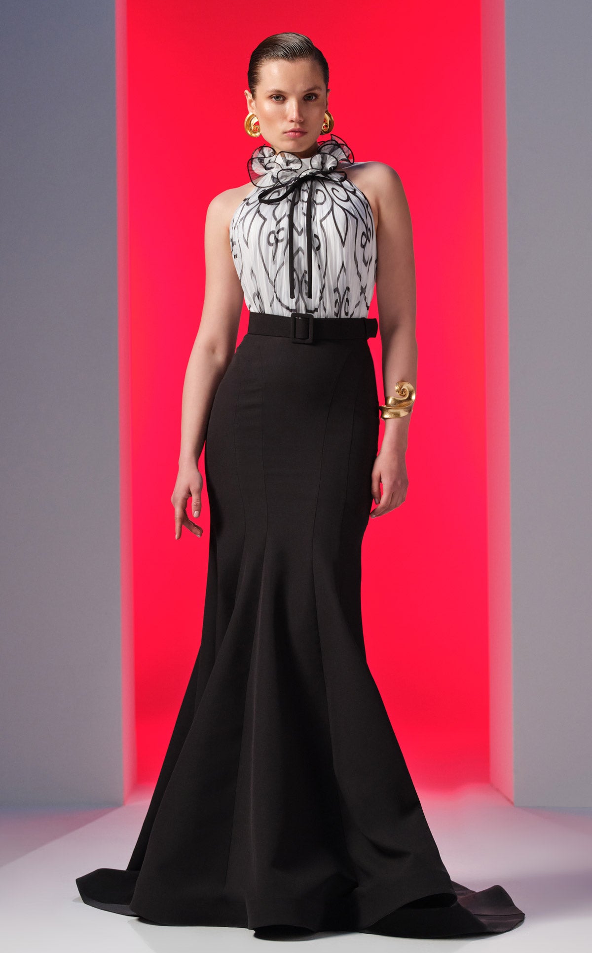 MNM Couture N0615 BLACK/WHITE