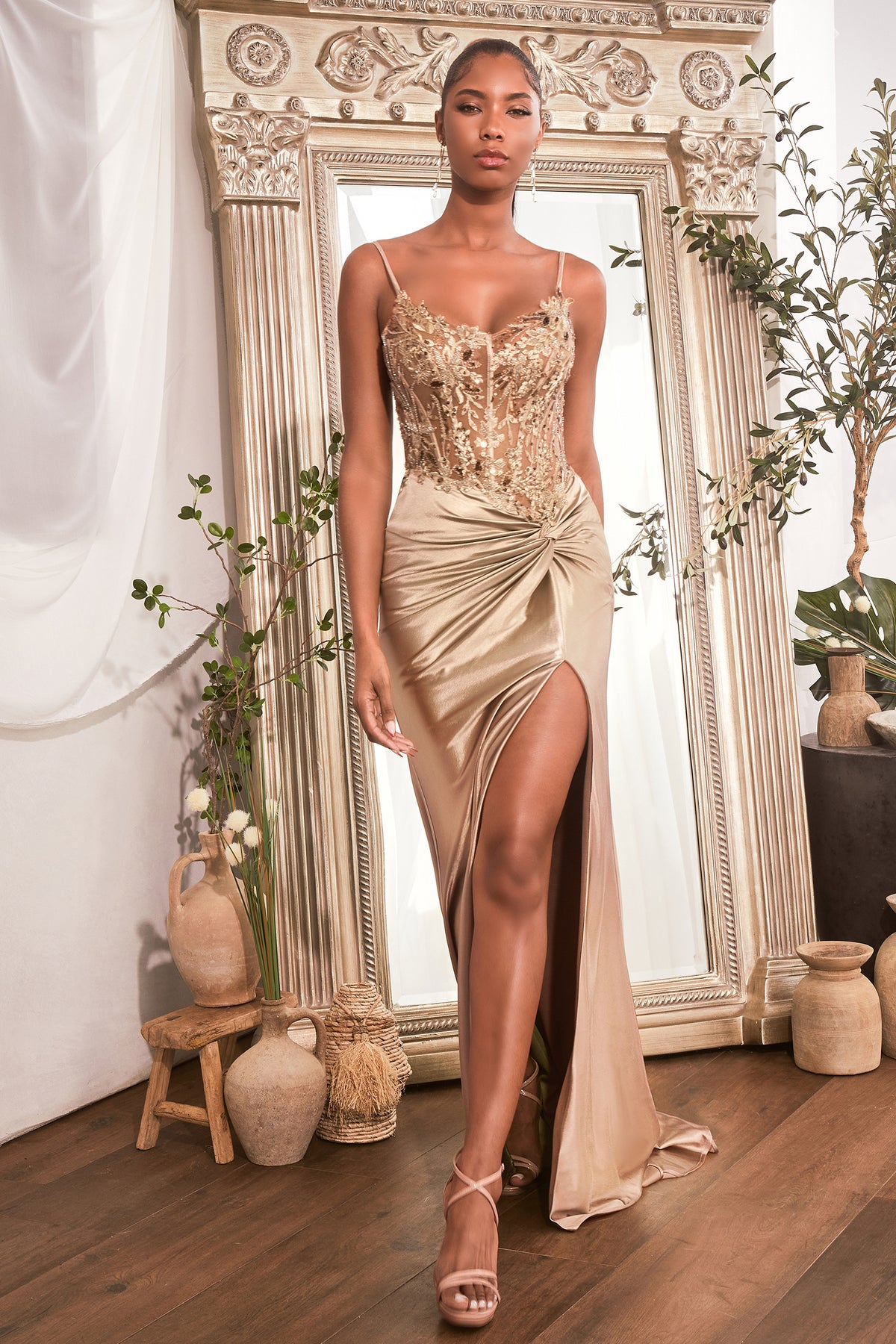 Ladivine CD0176 CHAMPAGNE GOLD