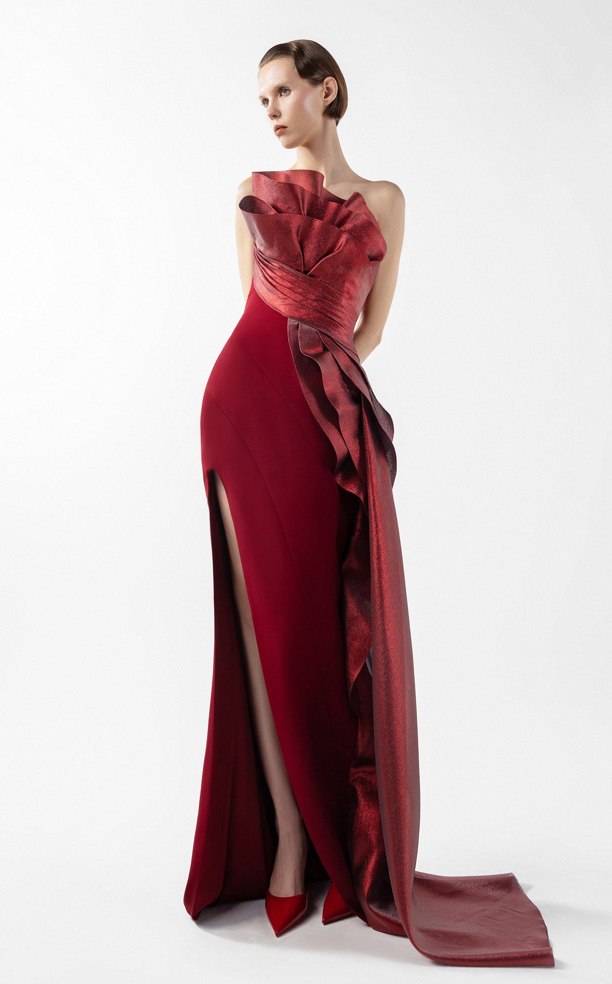 MNM Couture G2037 BURGUNDY