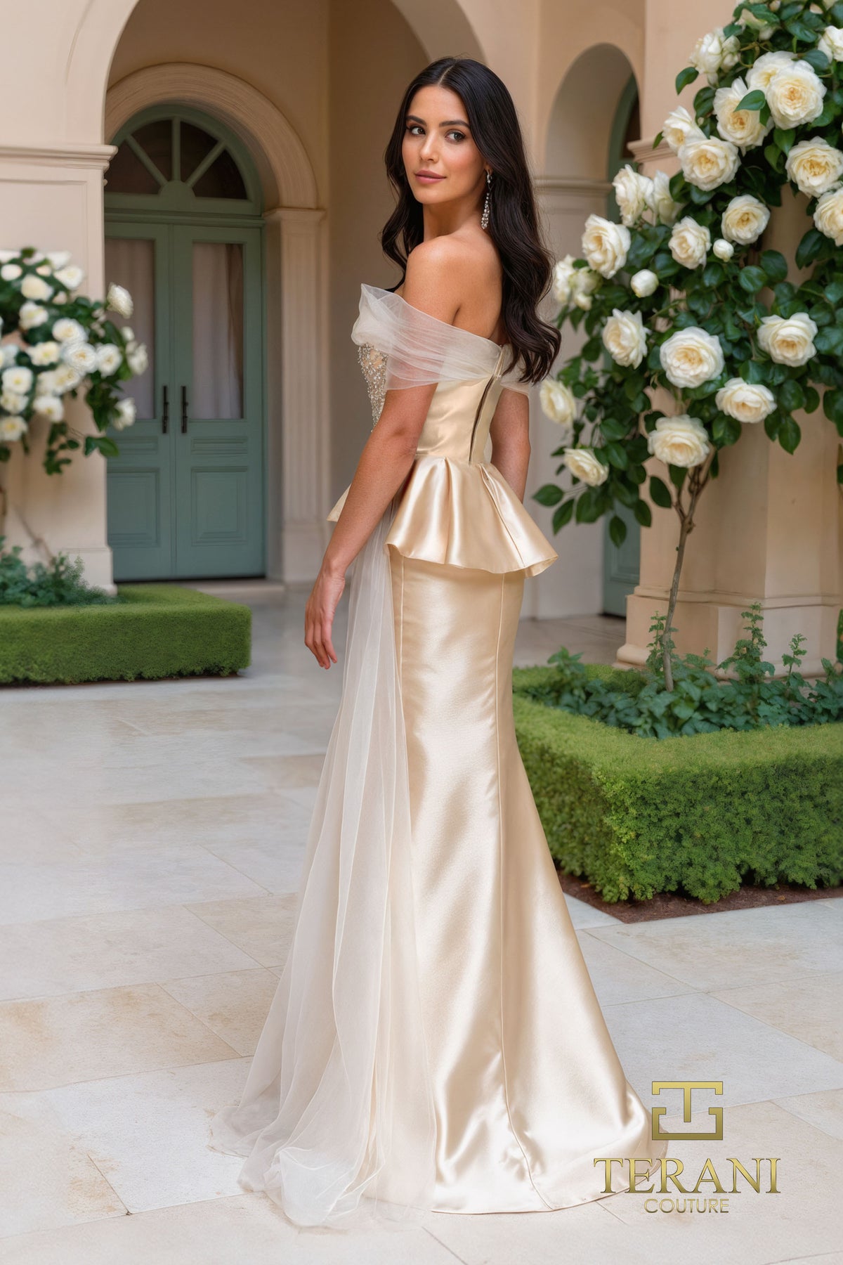 Terani Couture 252M5357 Champagne