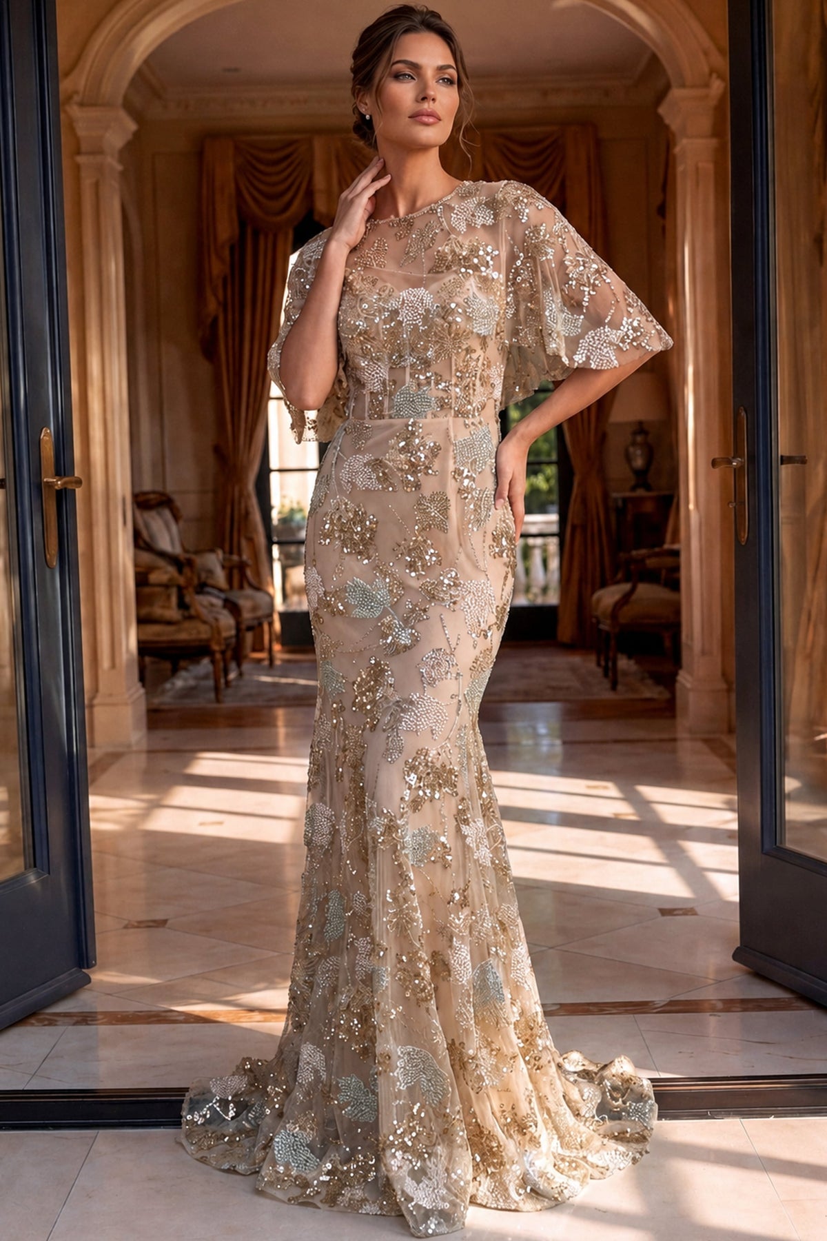 Jovani 39216 GOLD