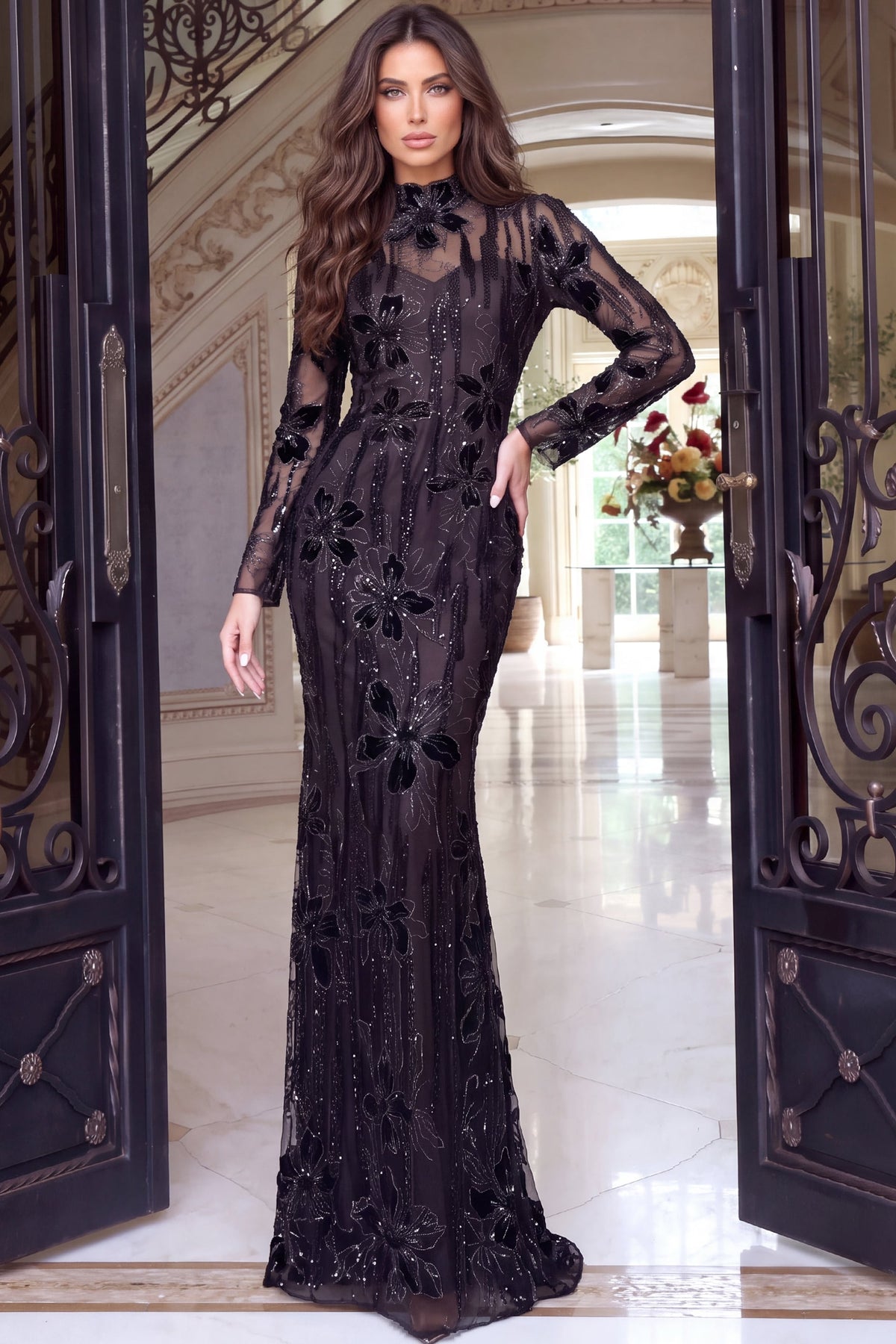 Jovani 52371 BLACK/NUDE