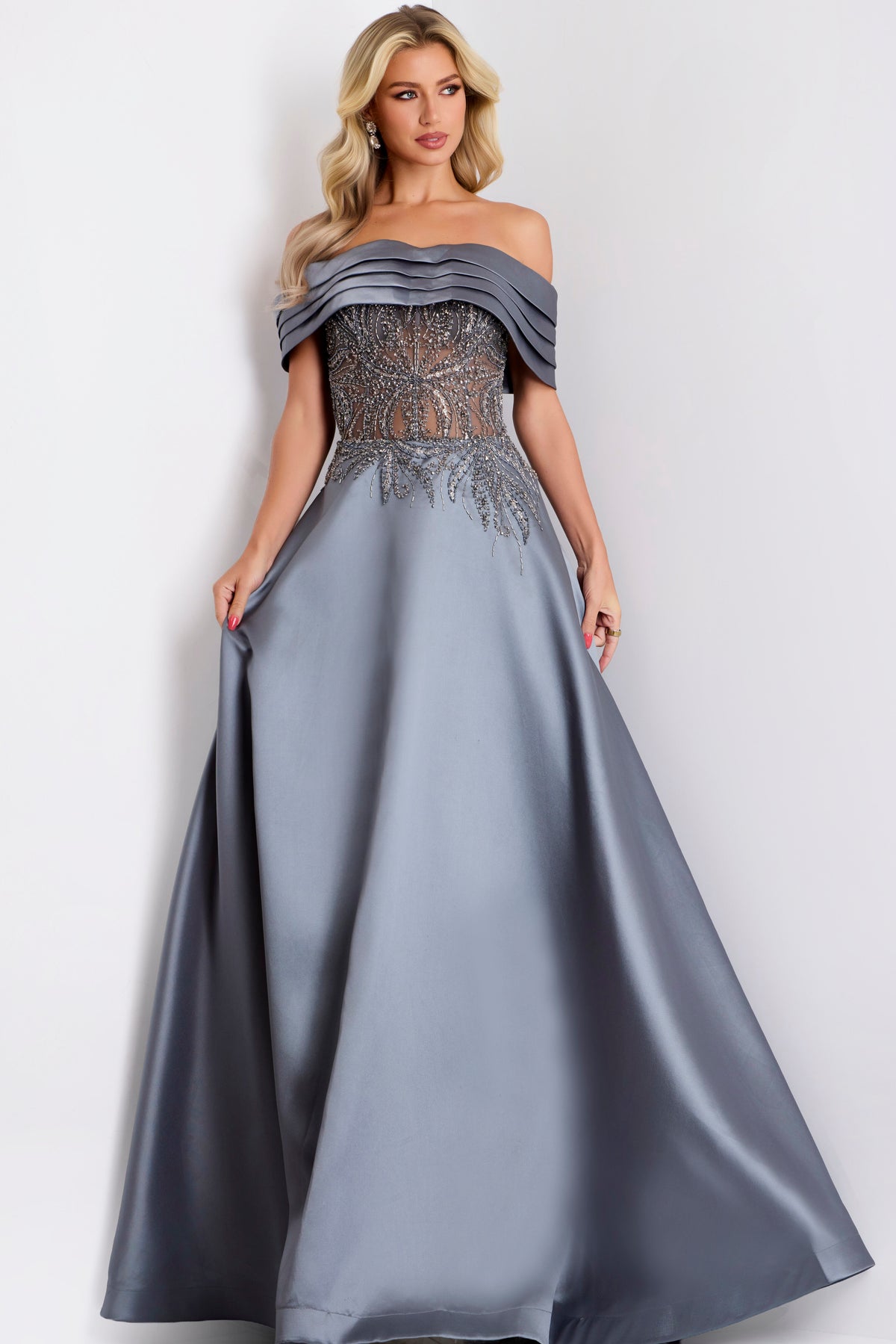 Jovani 41198 STEEL