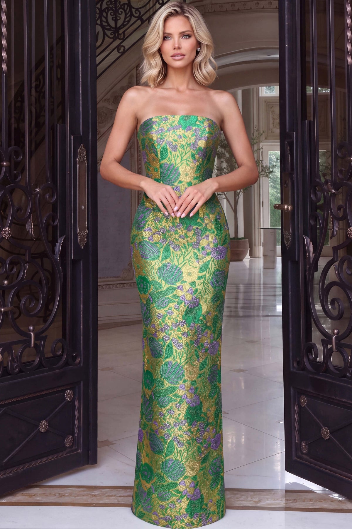 Jovani 55860 GREEN MULTI