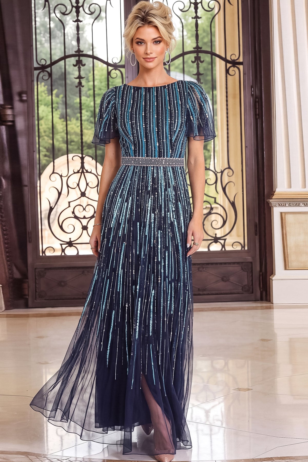 Jovani 52501 NAVY/BLUE