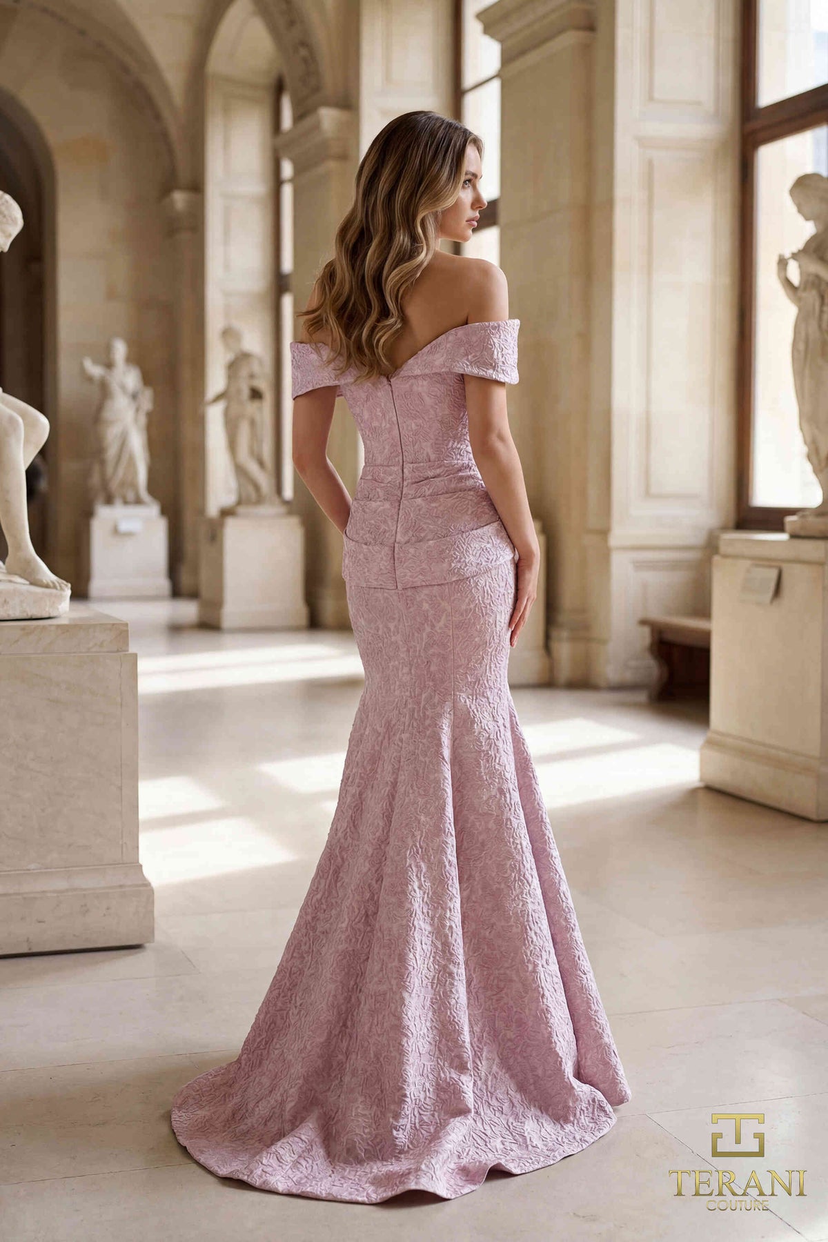 Terani Couture 1812M6657 Orchid