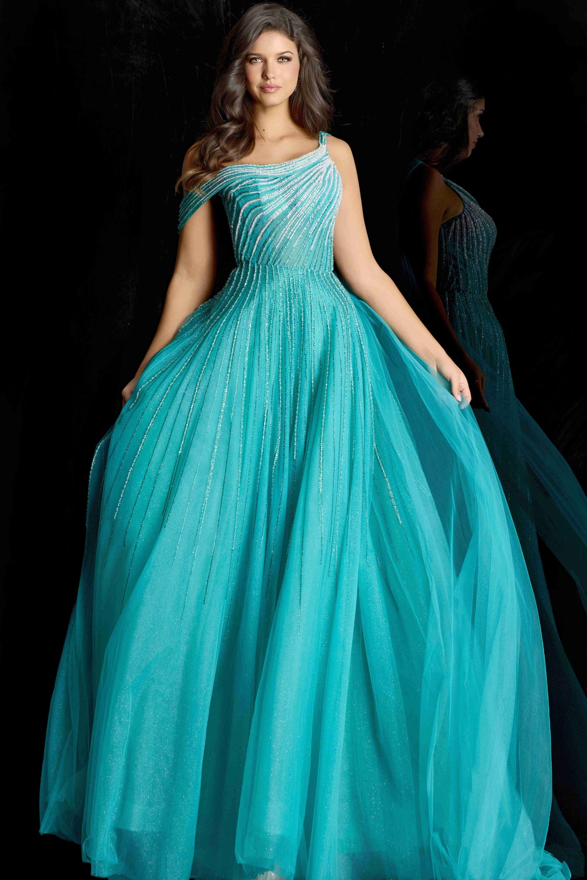 Jovani 45645 PEACOCK