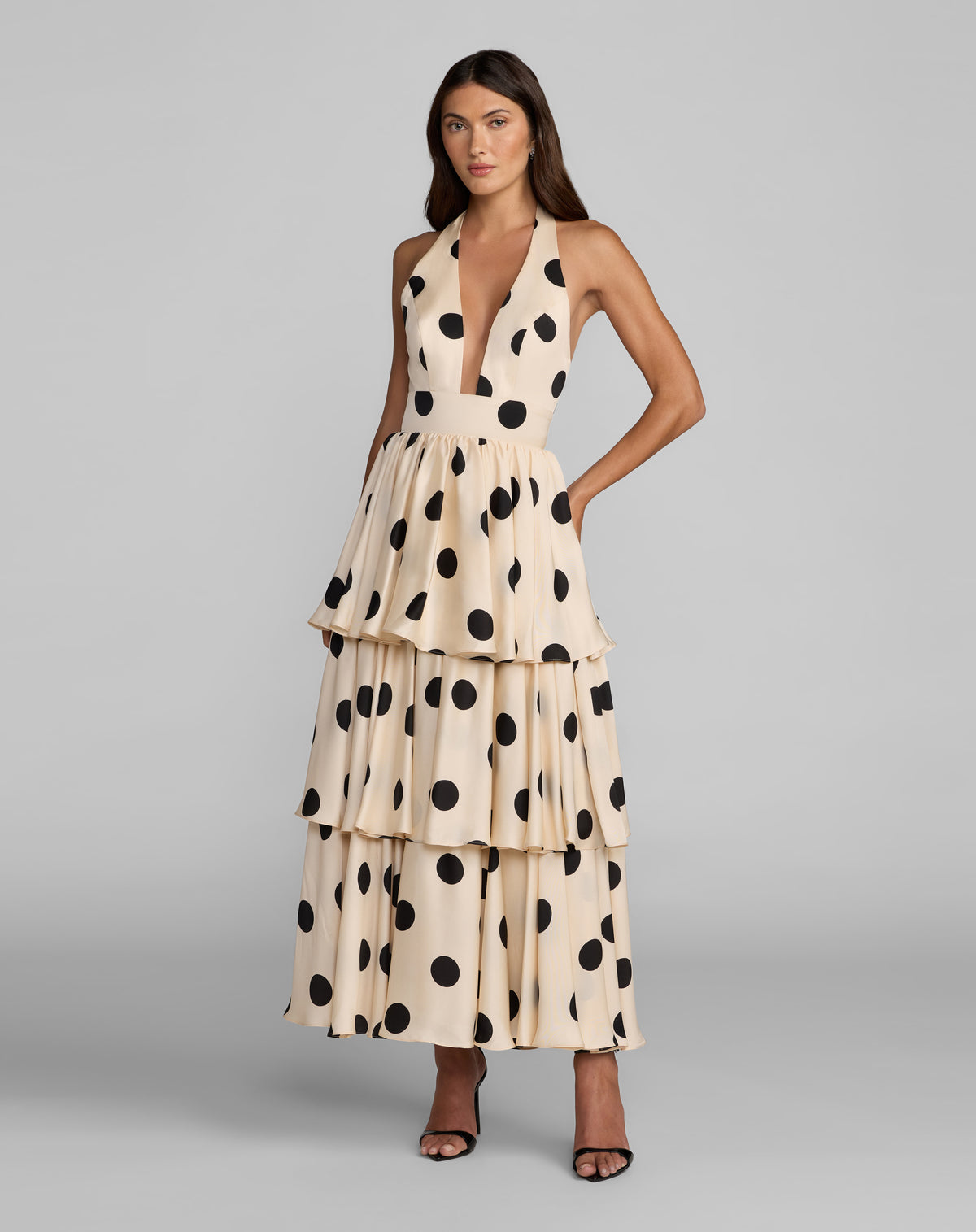 Mac Duggal 27833 Black Ivory