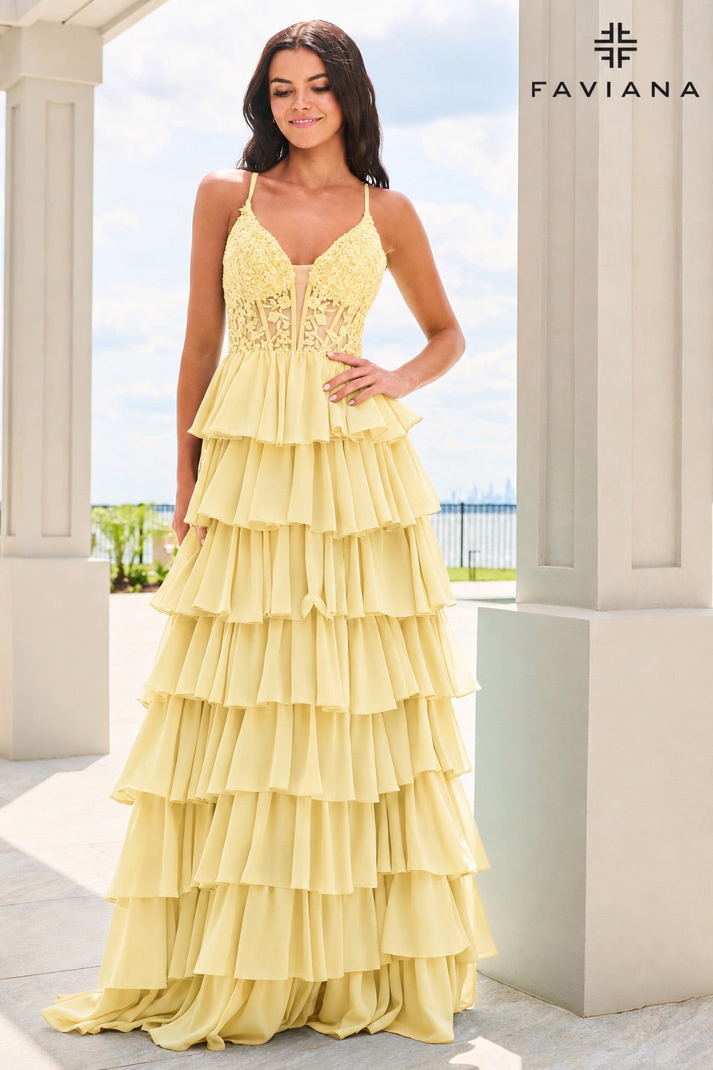 Faviana 11603 LIGHT YELLOW