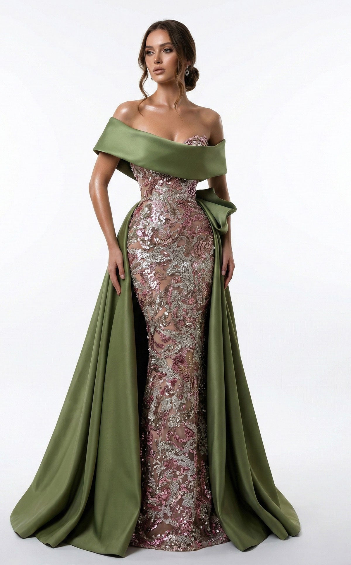 MNM Couture F03024 OLIVE