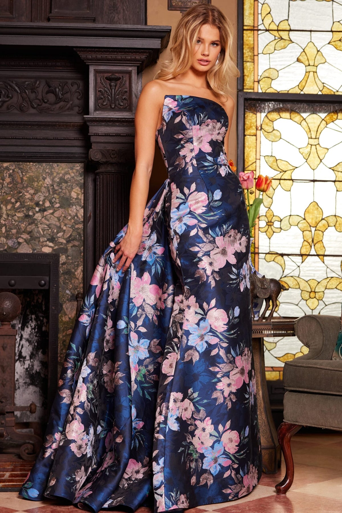 Jovani 23893 NAVY/MULTI