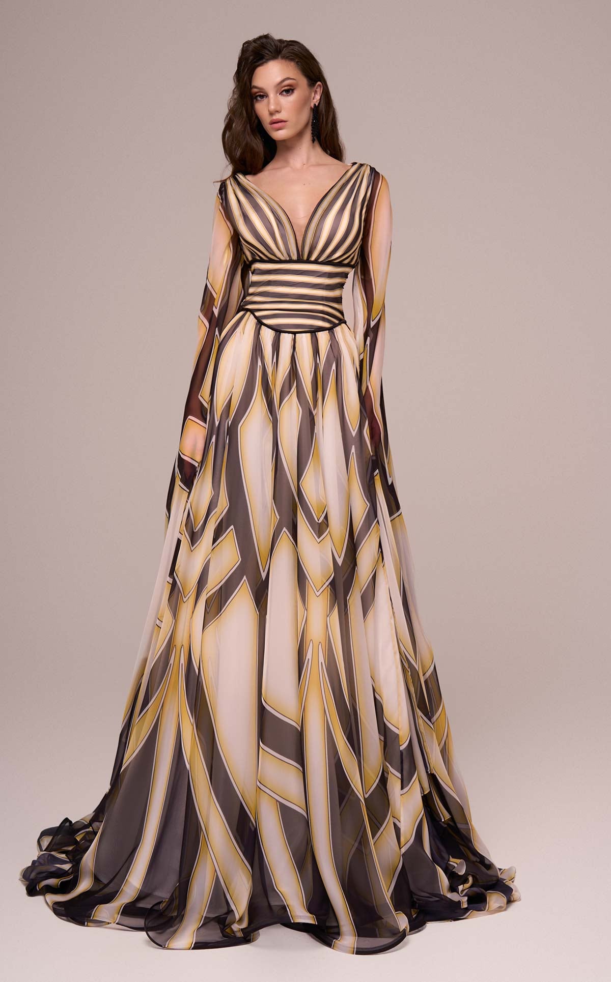 MNM Couture F02862 BLACK/YELLOW