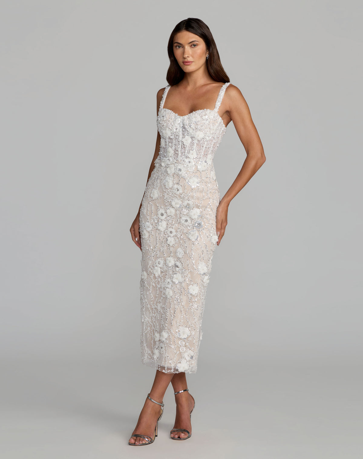 Mac Duggal 21347 Ivory Nude