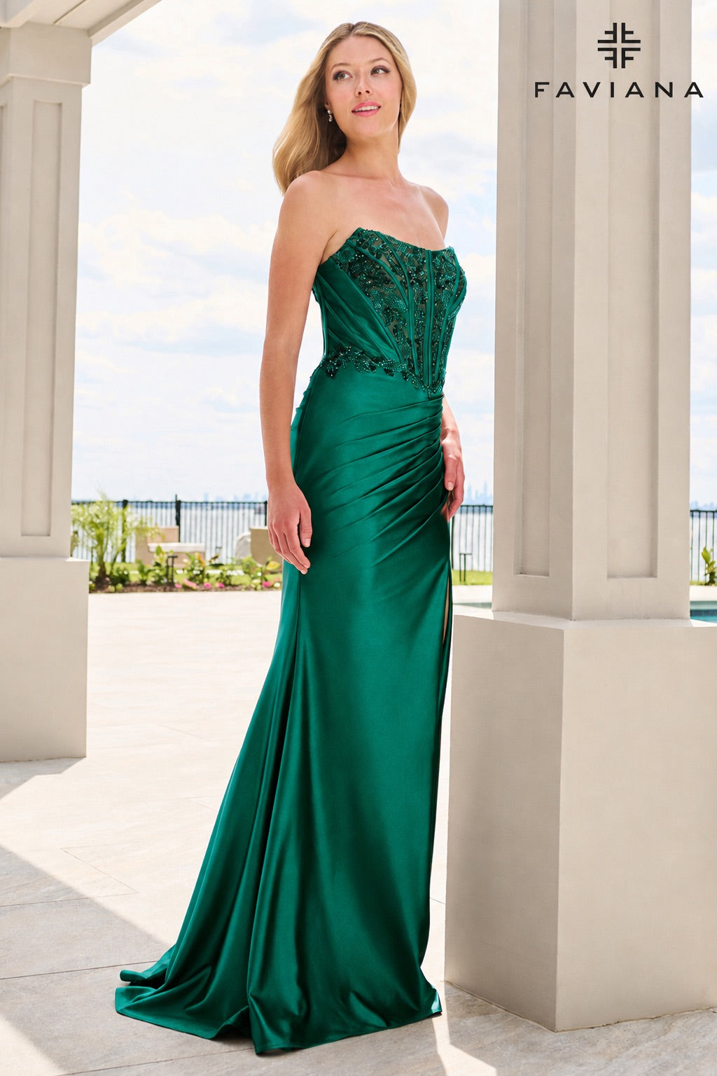 Faviana 11606 DARK EMERALD
