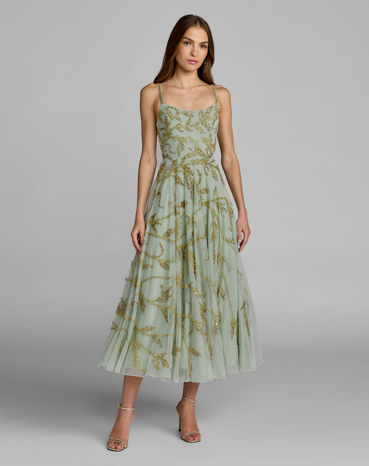 Mac Duggal 6255 Seafoam Gold
