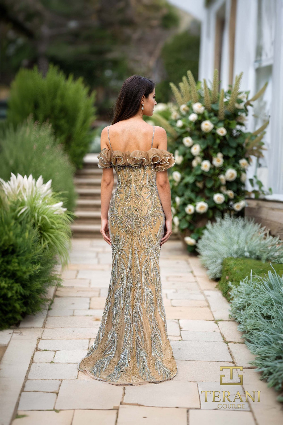 Terani Couture 252GL5226 Nude