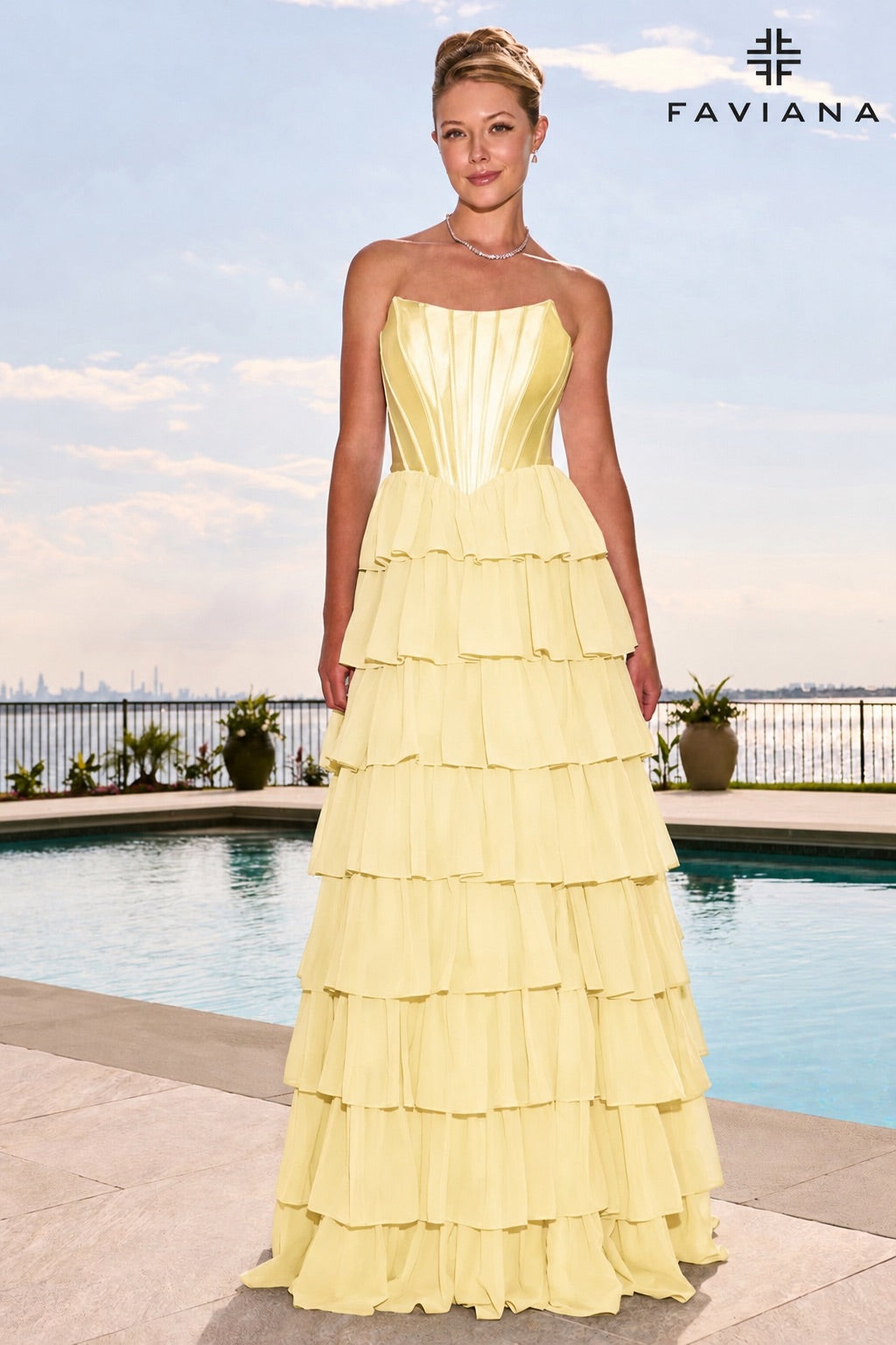 Faviana 11631 LIGHT YELLOW