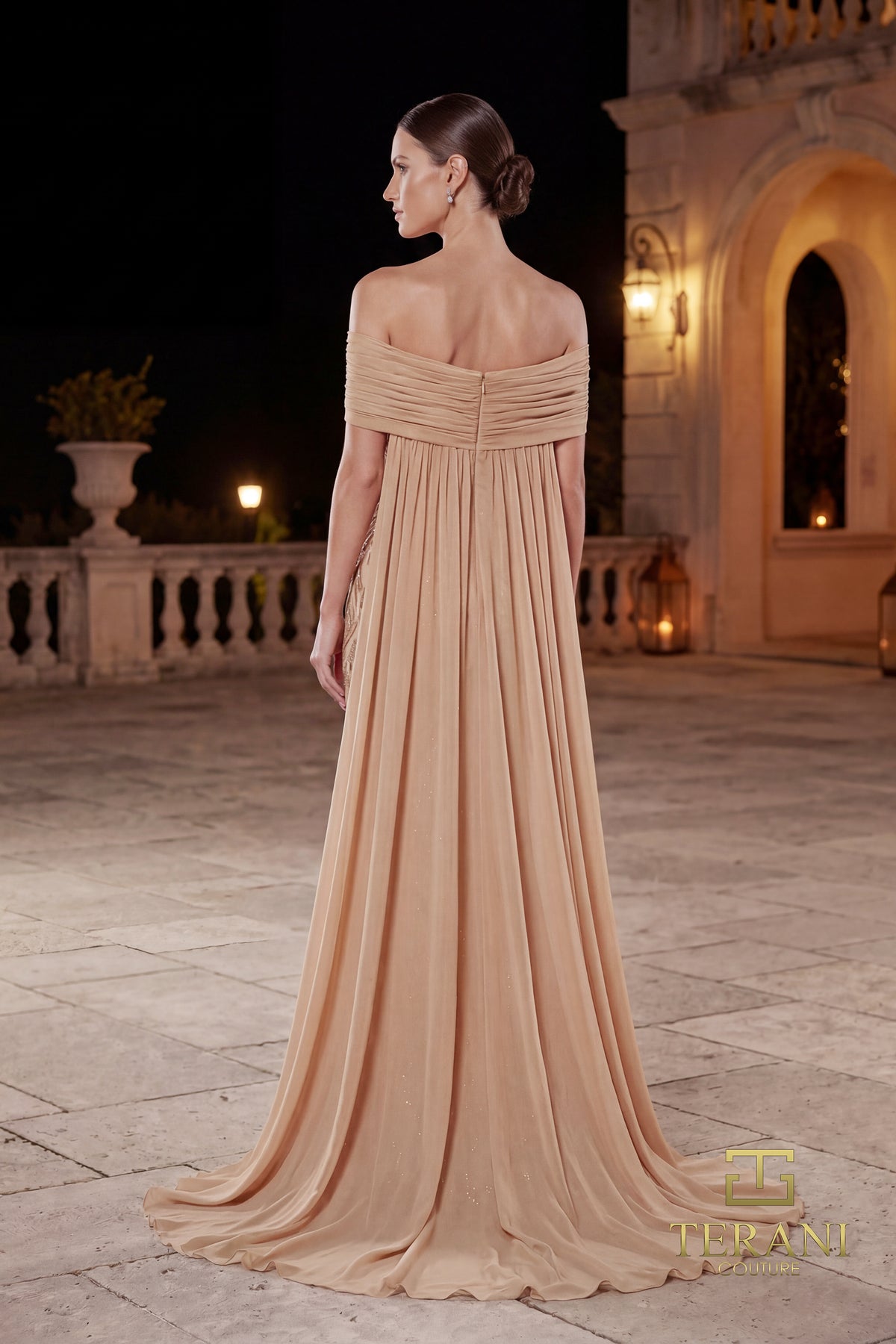 Terani Couture 262M7264 Champagne